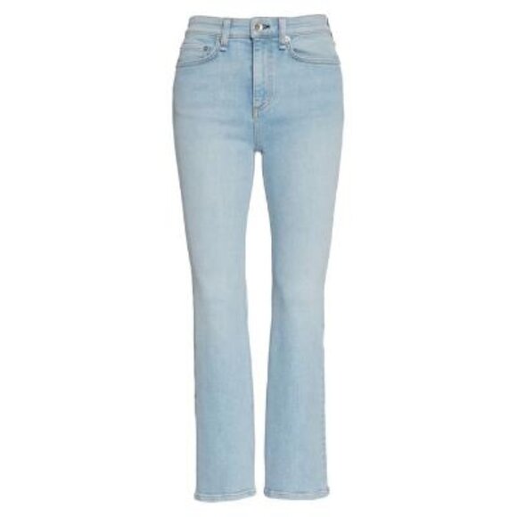 Rag & Bone Womens High Rise Light Wash Cropped Flared Ankle Jeans Sz 30 New - Picture 10 of 12